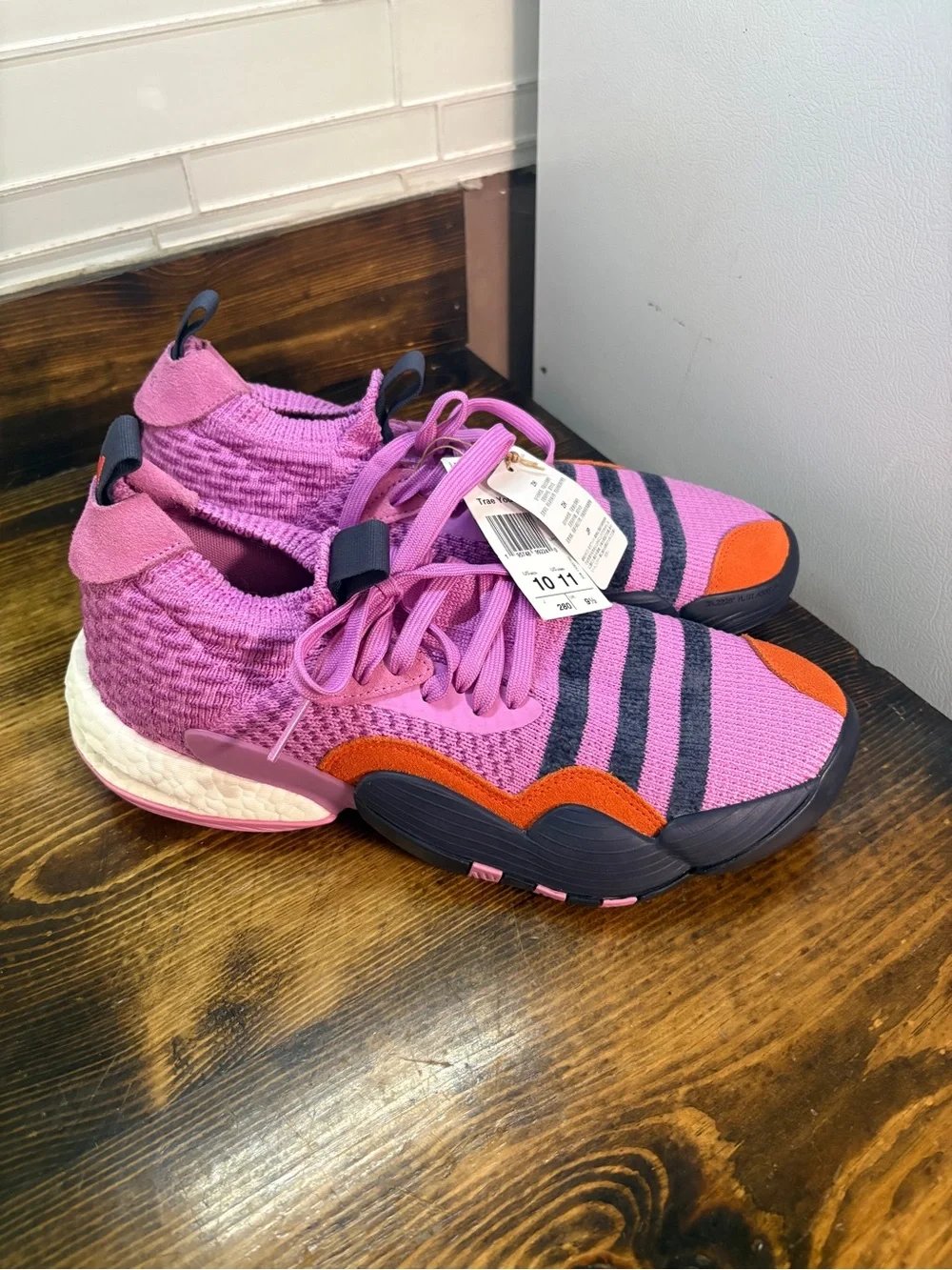 Adidas Pink Tennis Shoes Size 10